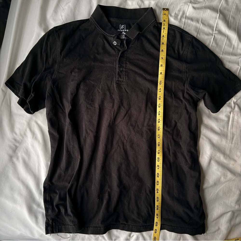 George Classic Black Polo Shirt